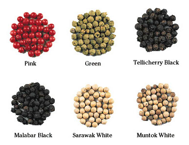 variants of black pepper